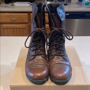 Steve Madden Brown Combat Boots